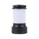 Vue arrière de la lanterne avec diffuseur blanc, anse rabattue et port USB protégé par un cache sur la base noire.