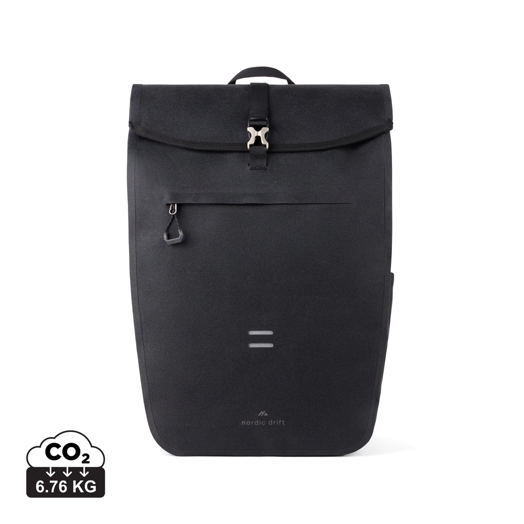 Sac à dos personnalisé réfléchissant 30 L à rabat Trail Noir
