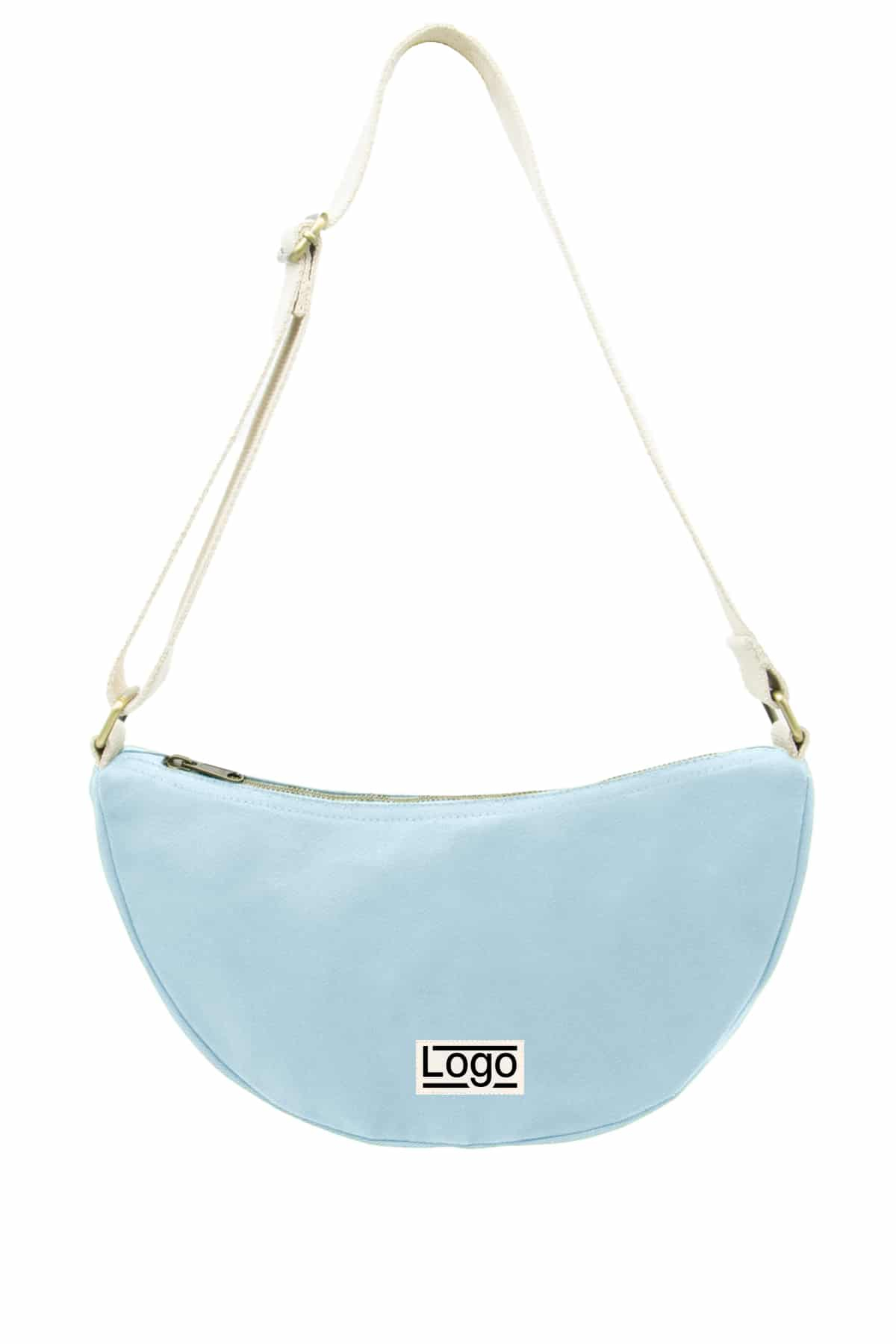 Sac demi-lune publicitaire Inès Azur