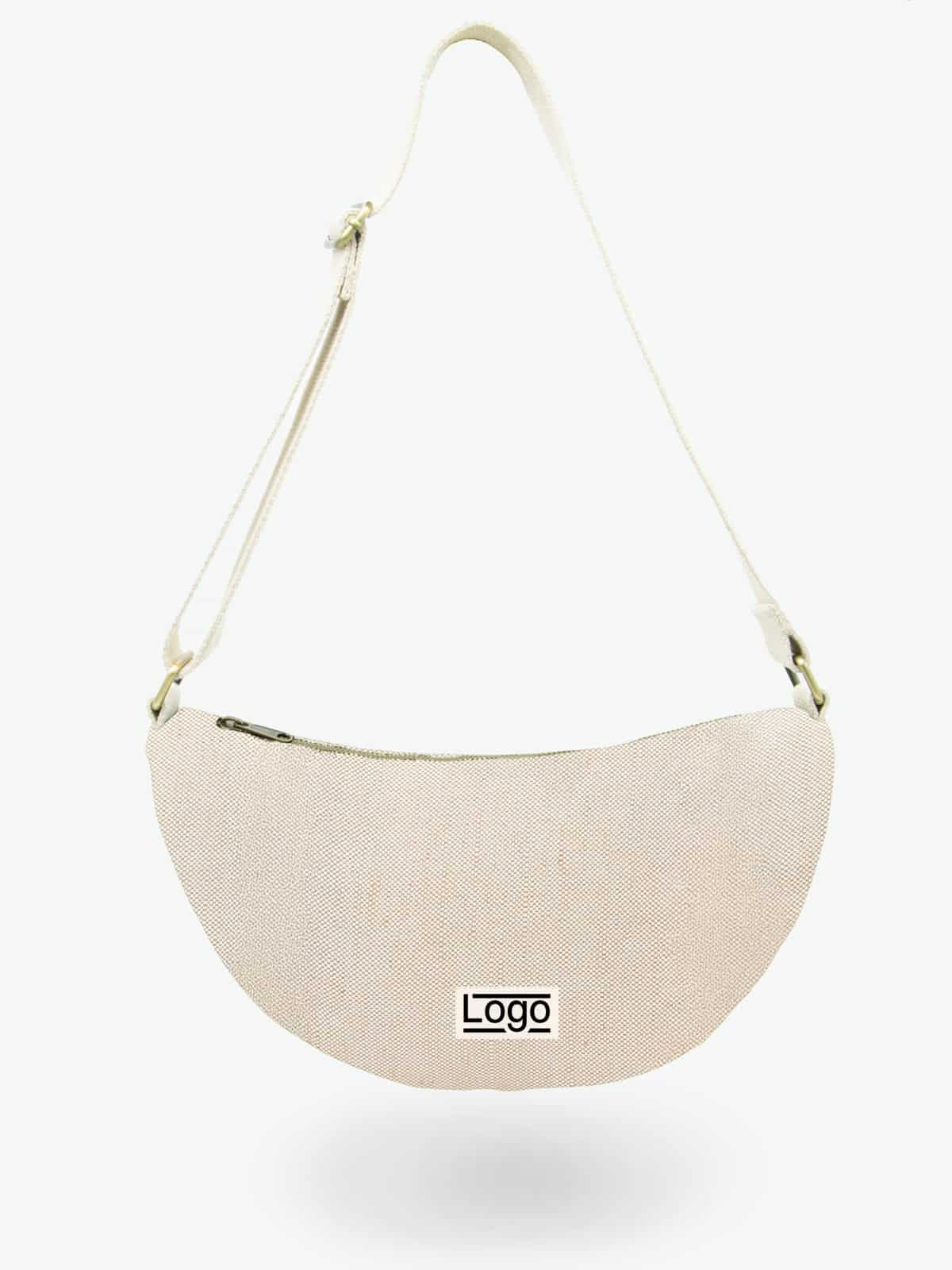 Sac demi-lune publicitaire Inès Jute
