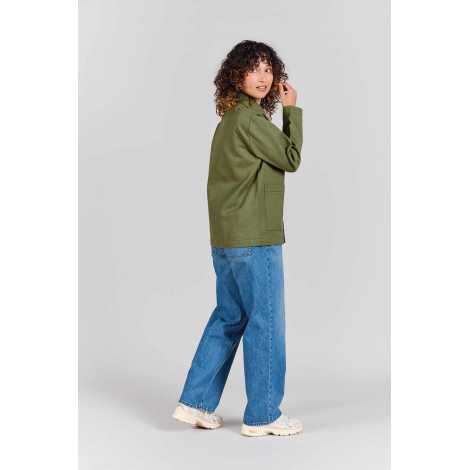 Veste de travail publicitaire Camille en coton biologique