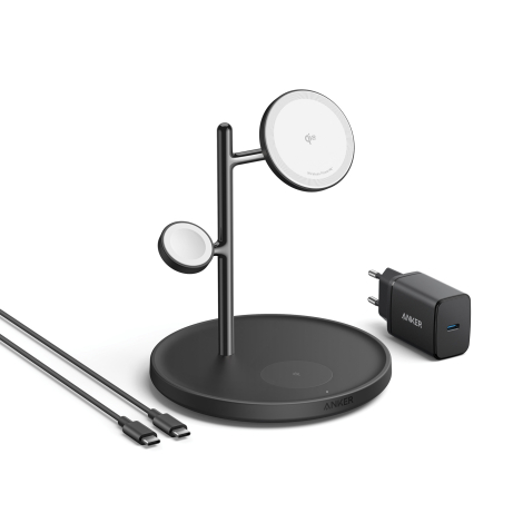 Station de charge 3-en-1 à personnaliser Qi2 Anker MagGo