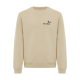 Sweat à col rond beige, présenté de face, avec un petit logo noir sur la poitrine gauche. Manches longues, poignets et bas en bo Sweat à col rond beige, présenté de face, avec un petit logo noir sur la poitrine gauche. Manches longues, poignets et bas en bo