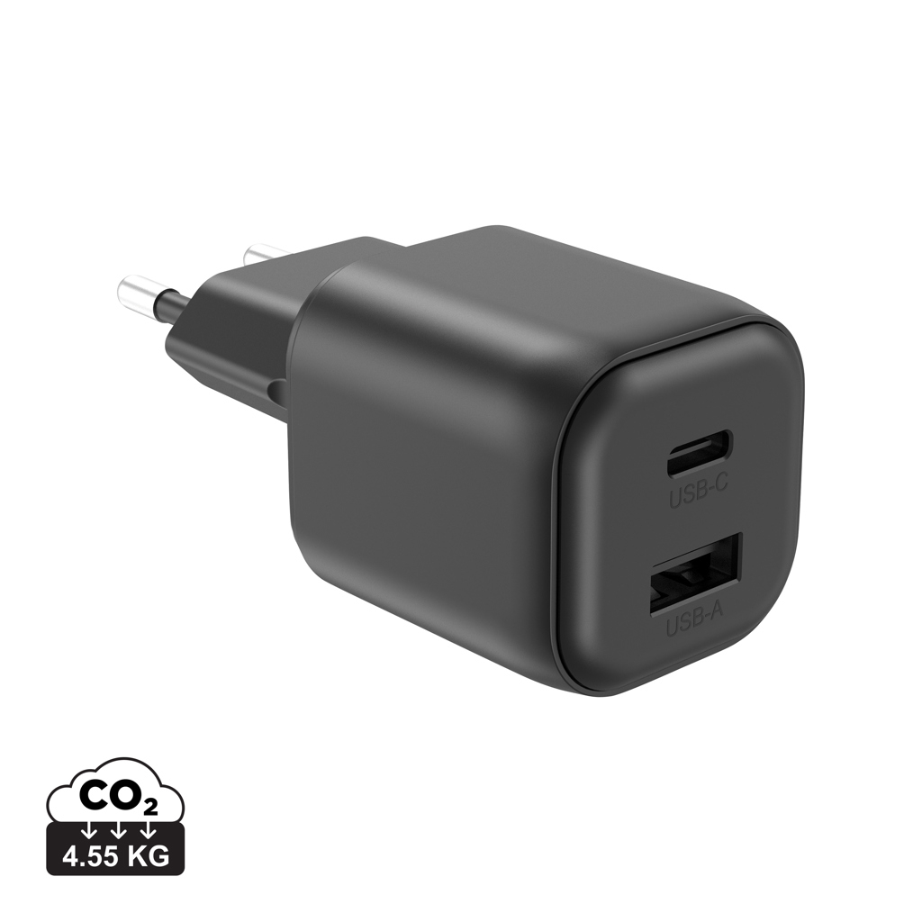 Chargeur mural publicitaire GaN 100 W Livermore Noir