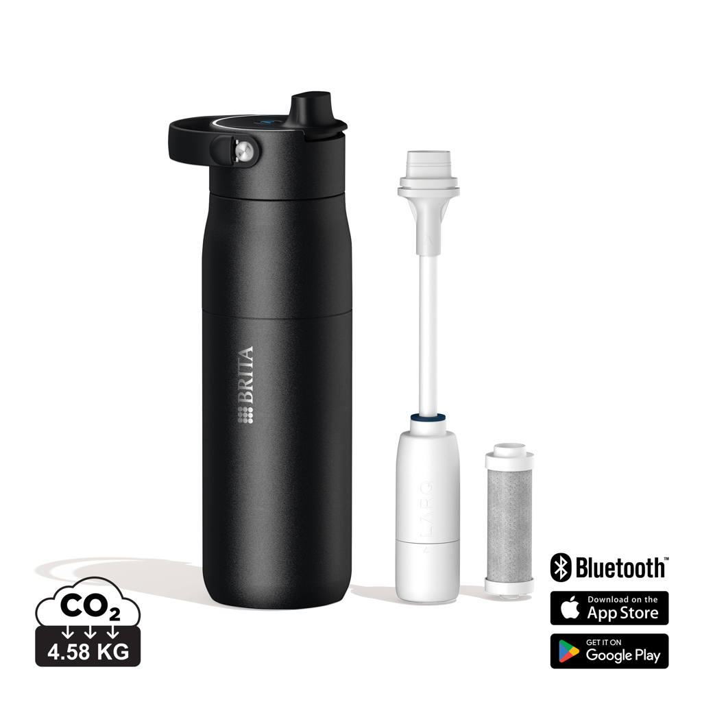 Gourde personnalisée filtrante UV-C 680 ml BRITA LARQ iQ Noir
