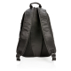 Vue arrière d'un sac à dos de randonnée noir, avec deux bretelles larges rembourrées et réglables, un panneau dorsal matelassé a Vue arrière d'un sac à dos de randonnée noir, avec deux bretelles larges rembourrées et réglables, un panneau dorsal matelassé a
