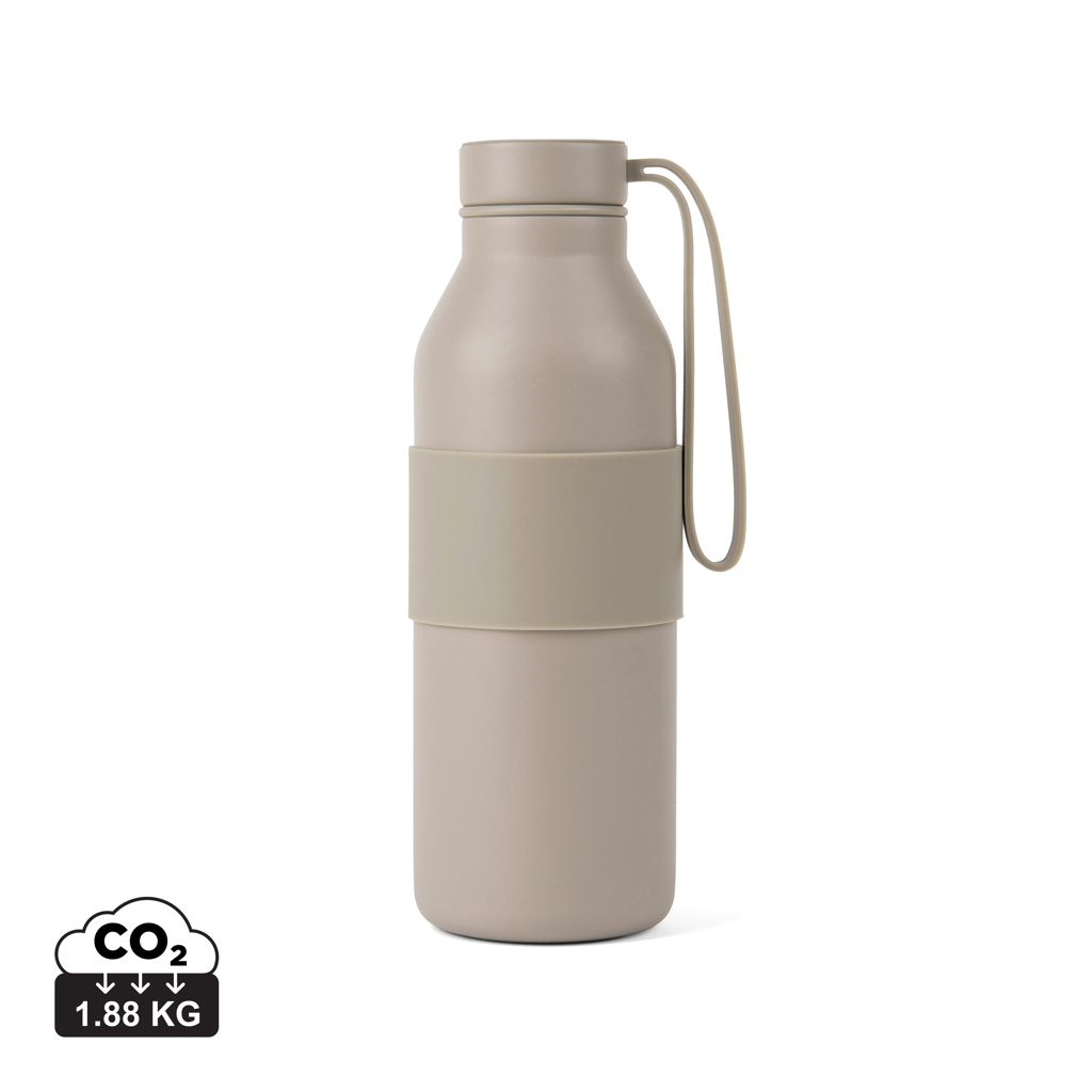 Gourde isotherme promotionnelle 500 ml à dragonne Niro Beige
