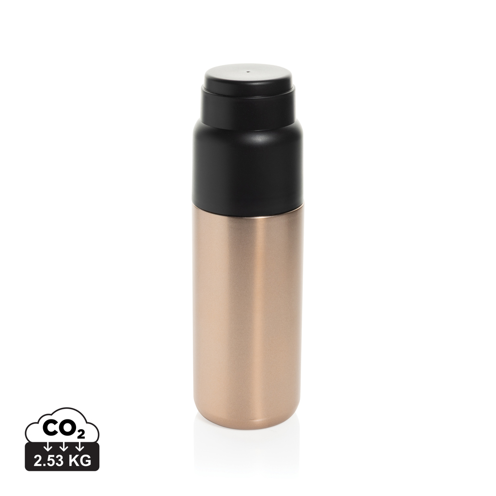 Bouteille isotherme publicitaire 500 ml avec tasse Thermocup Bronze