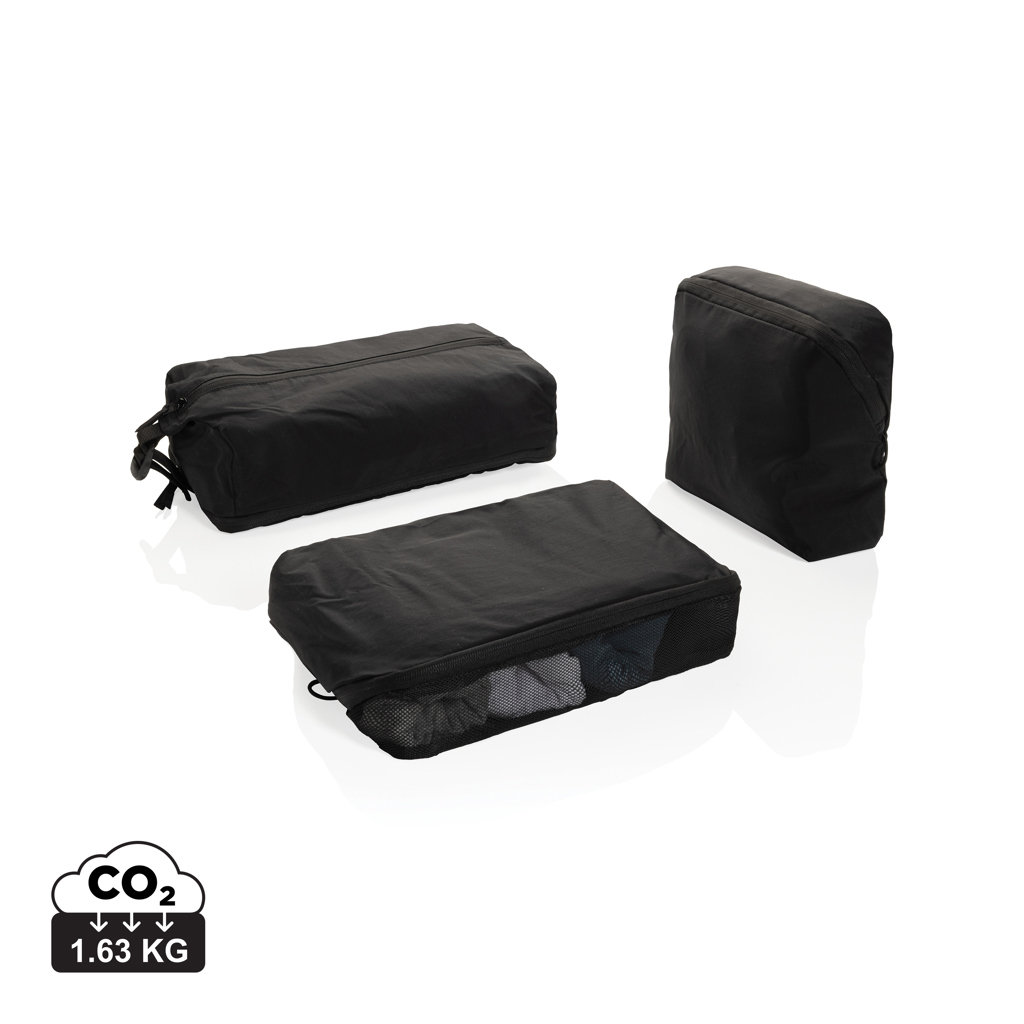 Organiseurs de valise personnalisables 3 pièces Kento Urban Noir