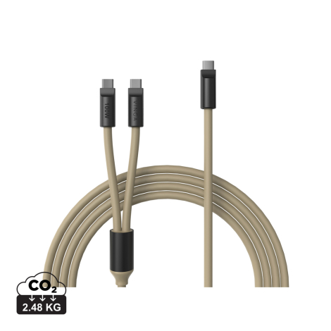 Câble USB-C double à personnaliser 100 W Baltimore