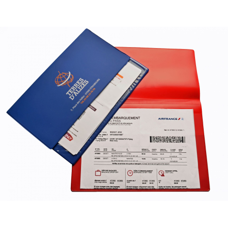 Pochette publicitaire de voyage tourisme