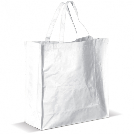 Sac shopping publicitaire en PP tissé brillant 160 gr