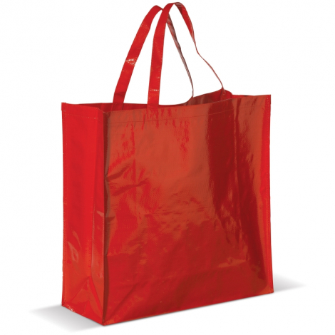 Sac shopping publicitaire en PP tissé brillant 160 gr