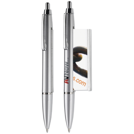 Stylo bille personnalisable bannière argent