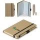 Carnet A6 en carton avec stylo publicitaire