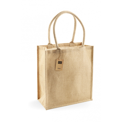 Sac en jute personnalisé avec anses longues - Boutique