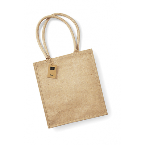 Sac en jute personnalisé avec anses longues - Boutique