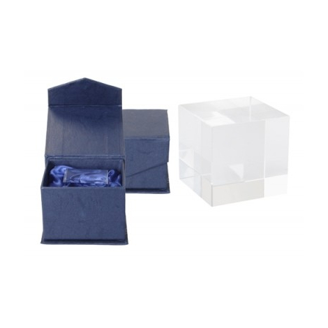 Cube en verre personnalisable - TAMPA