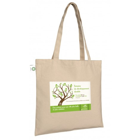 Tote bag publicitaire en coton bio 160 gr - THANE