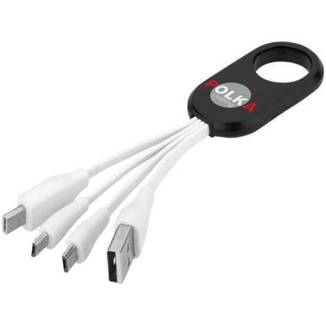 Câble USB publicitaire multi ports type C 4 en 1