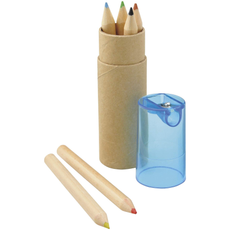 Boîte avec 6 crayons couleur