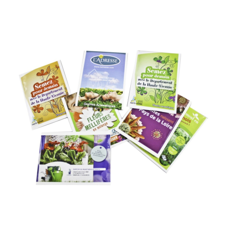 Sachet de graines publicitaire 85 x 120 mm