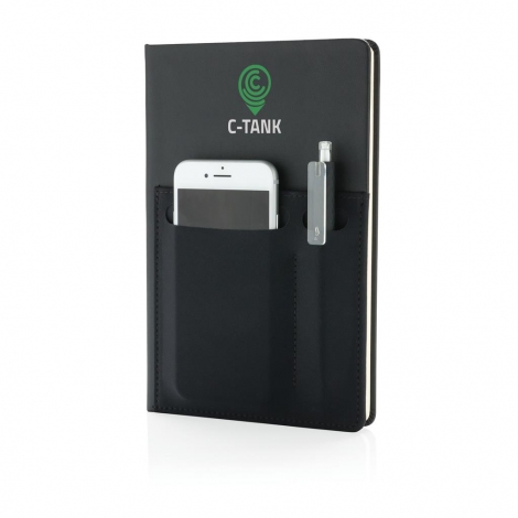 Carnet de notes publicitaire A5 Deluxe avec pochettes