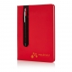 Carnet publicitaire A5 - couverture rigide en PU avec stylo tactile