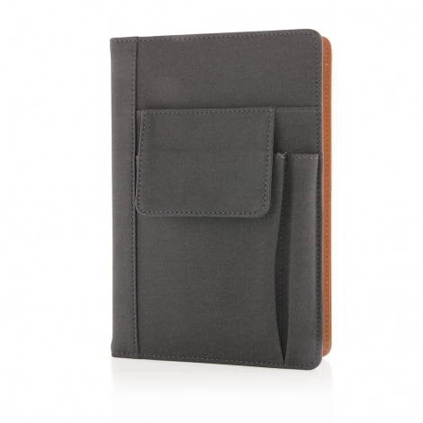 Carnet de notes promotionnel avec pochette pour téléphone