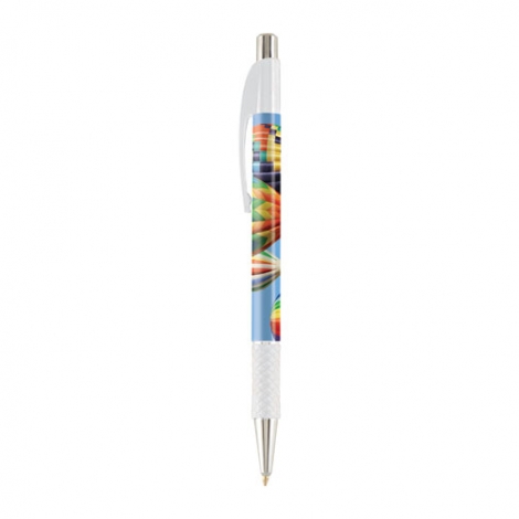 Stylo à bille personnalisable plastique- Grip multicolore - Stylo-France