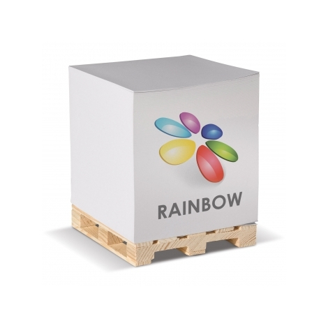 Cube papier palette publicitaire 840 feuilles 10 x 10 cm