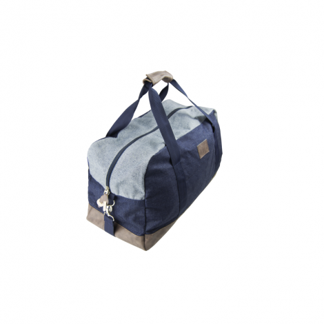 Sac de voyage publicitaire en coton 350g bicolore Highline