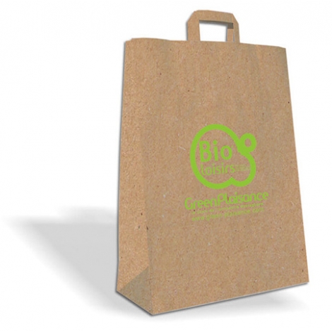 Sac shopping papier kraft Natural