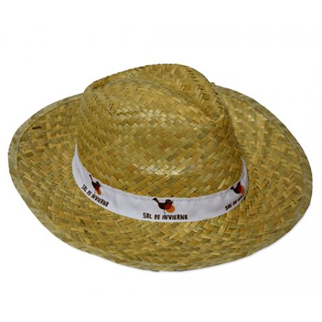 Chapeau publicitaire 100% paille naturelle - BASSIC