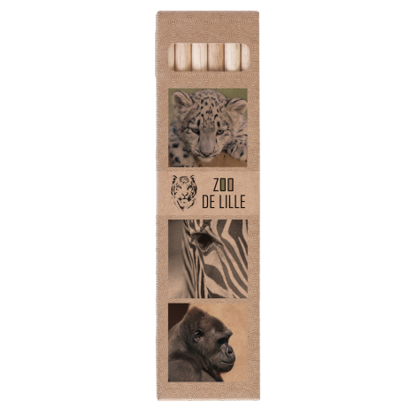 Set 6 ou 12 crayons aquarelle 17,6 cm - Eco sans vernis