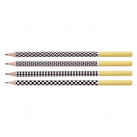 Étui 4 crayons de bois publicitaires - Graph