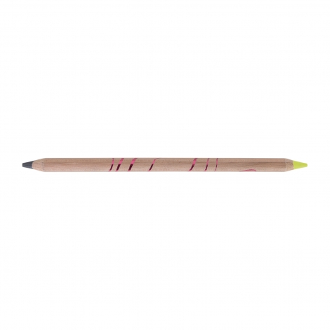 Surligneur publicitaire bicolor graphite/fluo