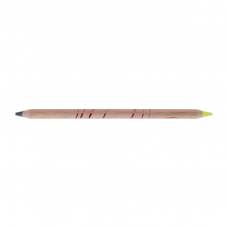 Surligneur publicitaire bicolor graphite/fluo