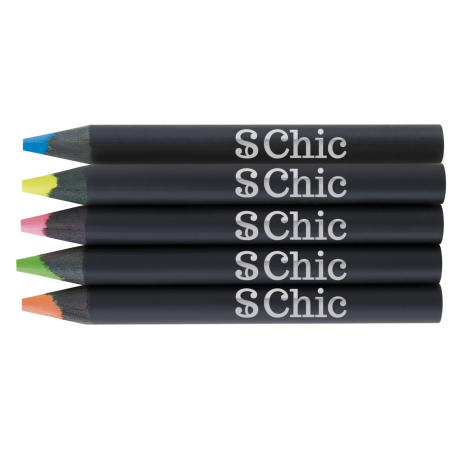Crayon fluo publicitaire prestige black 8.7 cm