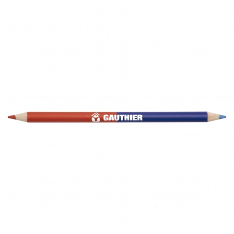 Crayon de couleur publicitaire vernis bicolor pantone