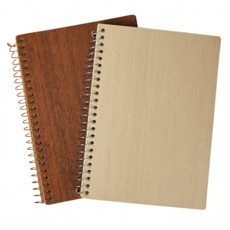 Carnet promotionnel à spirales A5 - Woodnot