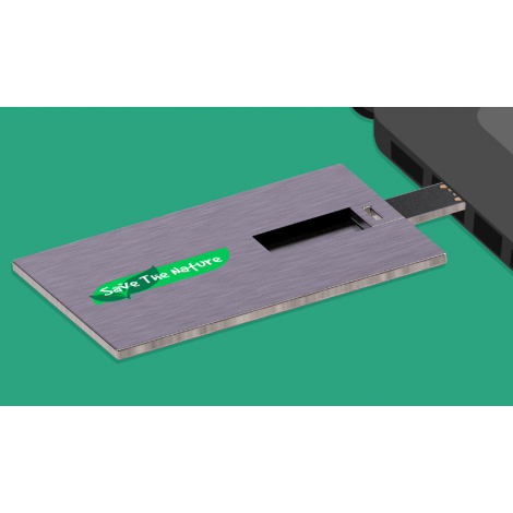 Clé USB carte de crédit en métal