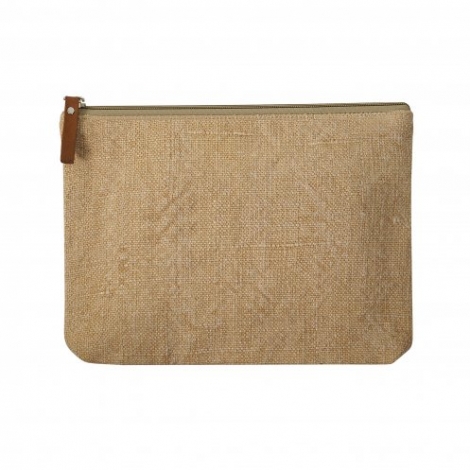Trousse de voyage en jute publicitaire - Anydays