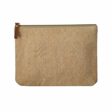 Trousse de voyage en jute publicitaire - Anydays