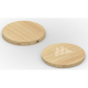 Chargeur induction Wireless Bamboo Round personnalisable