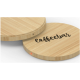 Chargeur induction Wireless Bamboo Round personnalisable