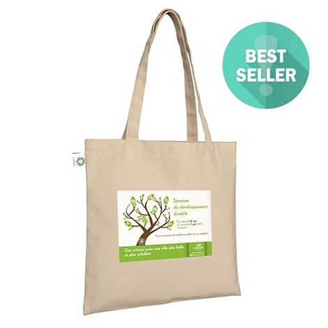 Tote bag publicitaire en coton bio 160 gr - THANE