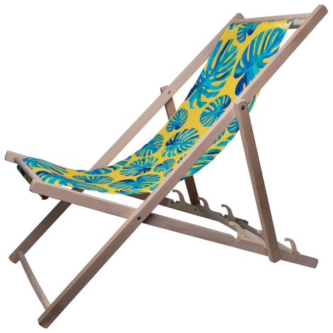 Chaise longue en bois publicitaire - MANDALAY