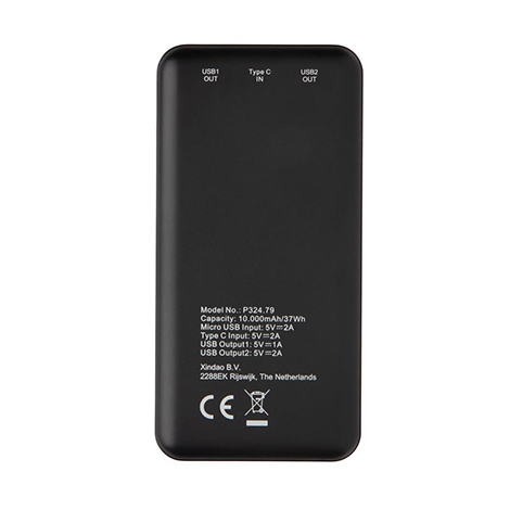 Batterie de secours de poche publicitaire 10.000 mAh