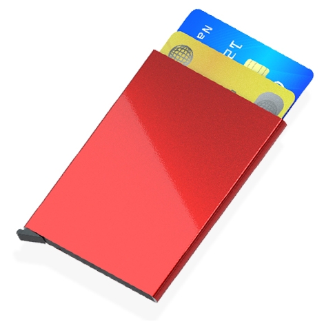 Porte-cartes publicitaire avec bloc RFID